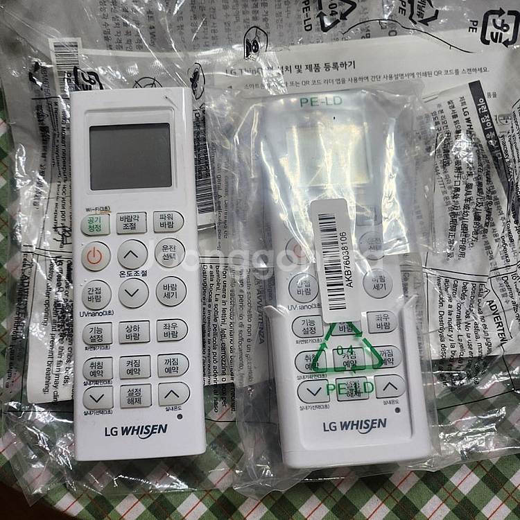 LG 휘센 시스템 에어컨 냉난방 리모컨 AKB76038...--1