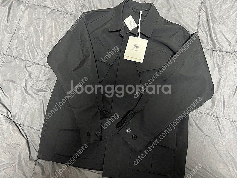 캡틴선샤인 퍼티그 자켓 울100(워커코트 재질) 블랙 ...--2