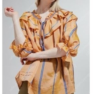 랑방컬렉션 니트 스트랩 블라우스