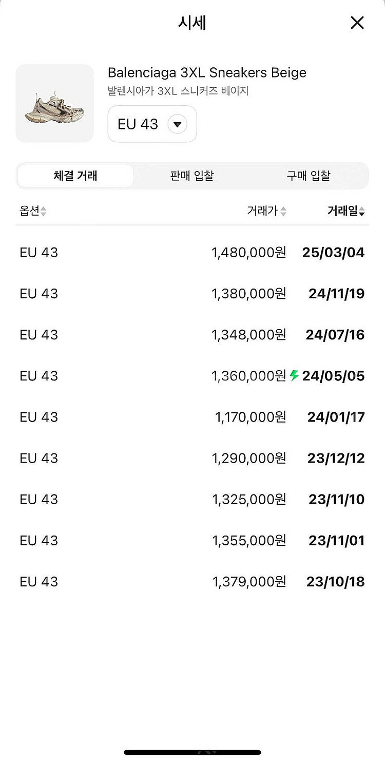 (43) 발렌시아가 뉴베이지 에그쉘 백화점판 새상품급--8