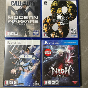 ps5 콜오브듀티 모던워페어 스텔라블레이드 메타포 용과같이8