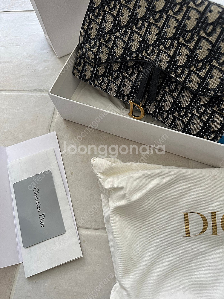 디올 오블리크 새들 체인파우치 판매--1