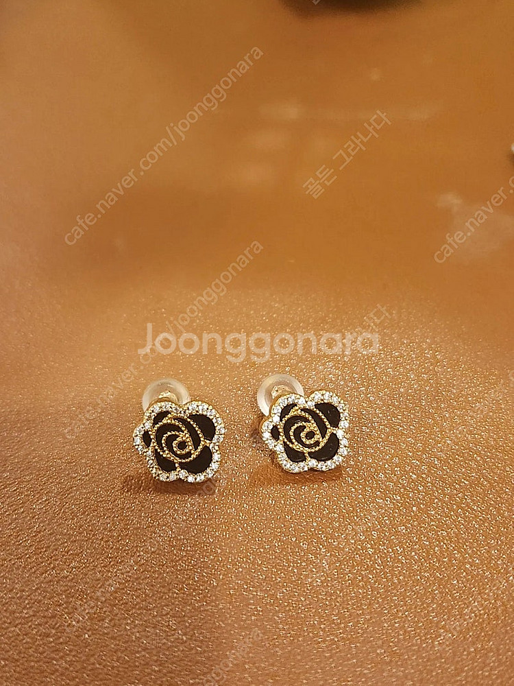14k 오닉스 로사 귀걸이 (가격내림)--0