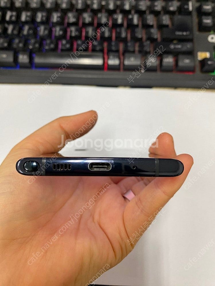 023351 SK 갤럭시노트10 블랙 AA급 256GB...--6