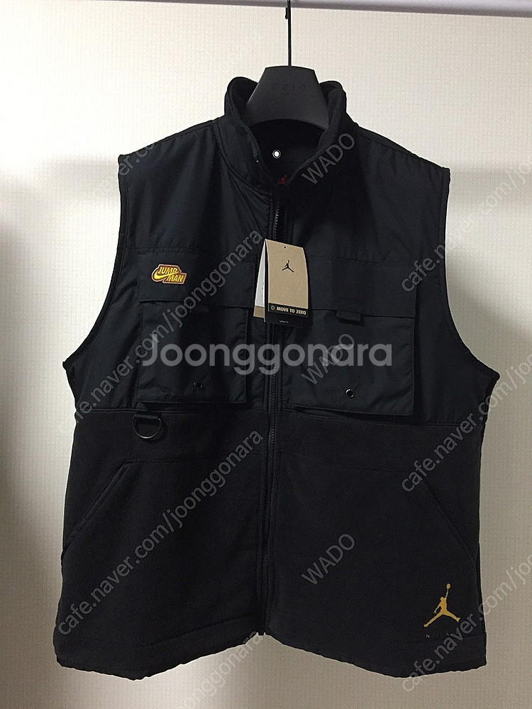 <새상품> 나이키 조던 점프맨 플리스 테크 베스트 블랙...--0