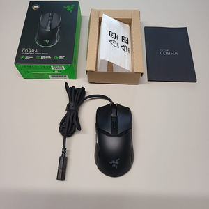 레이저코리아 공식 인증 코브라 Razer Cobra 유선 게이밍 마우스 판매합니다.