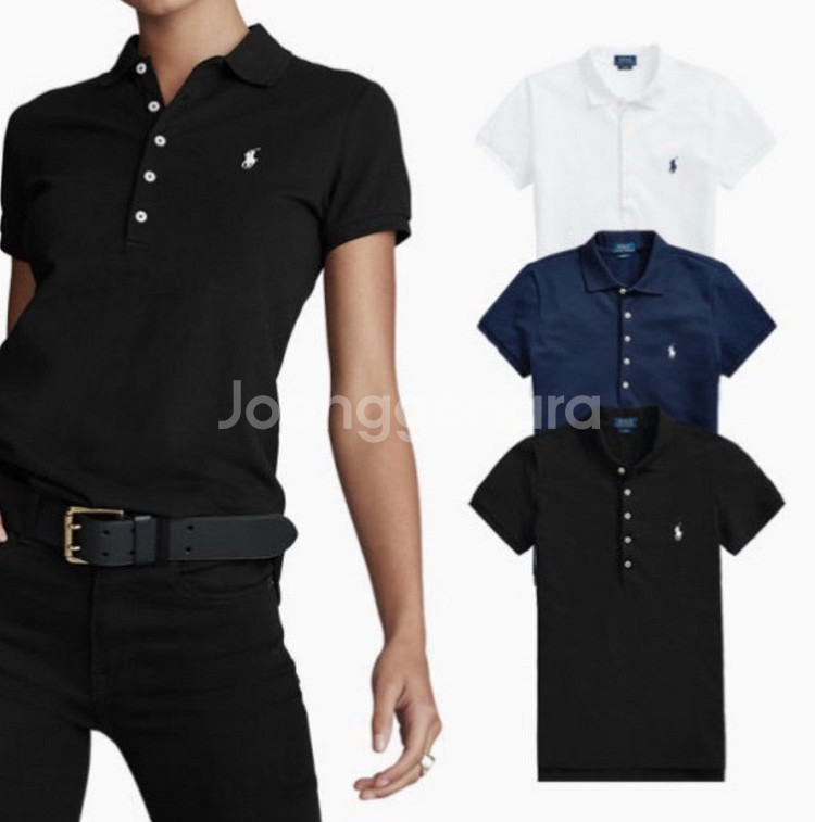 (새상품)폴로 여성 여름 카라티 pk 5버튼 입고--1