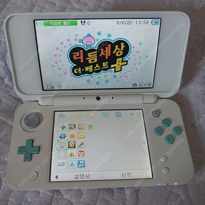 리듬세상 친모아 설치된 2ds xl 튀동숲 동물의숲 에디션 팝니다