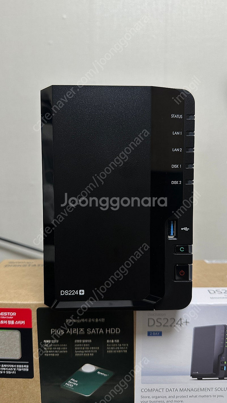 시놀로지 NAS DS224+ 4TB* 2개 판매--5