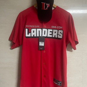 SSG 랜더스 어웨이 유니폼 95 + 랜더스모자56사이즈