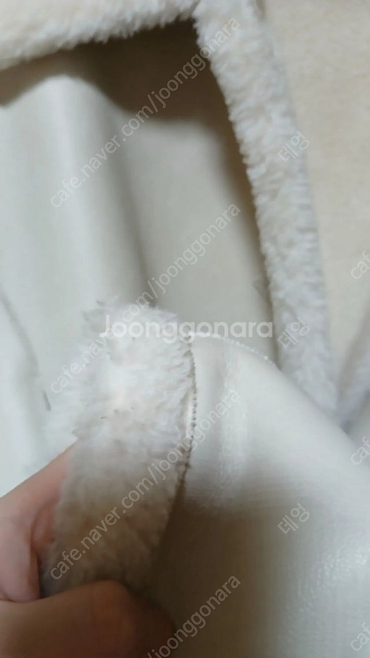미엘 숏무스탕 아이보리--6