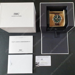 iwc 파일럿 크로노 41 녹판 (그린) 판매합니다 (iw388103)