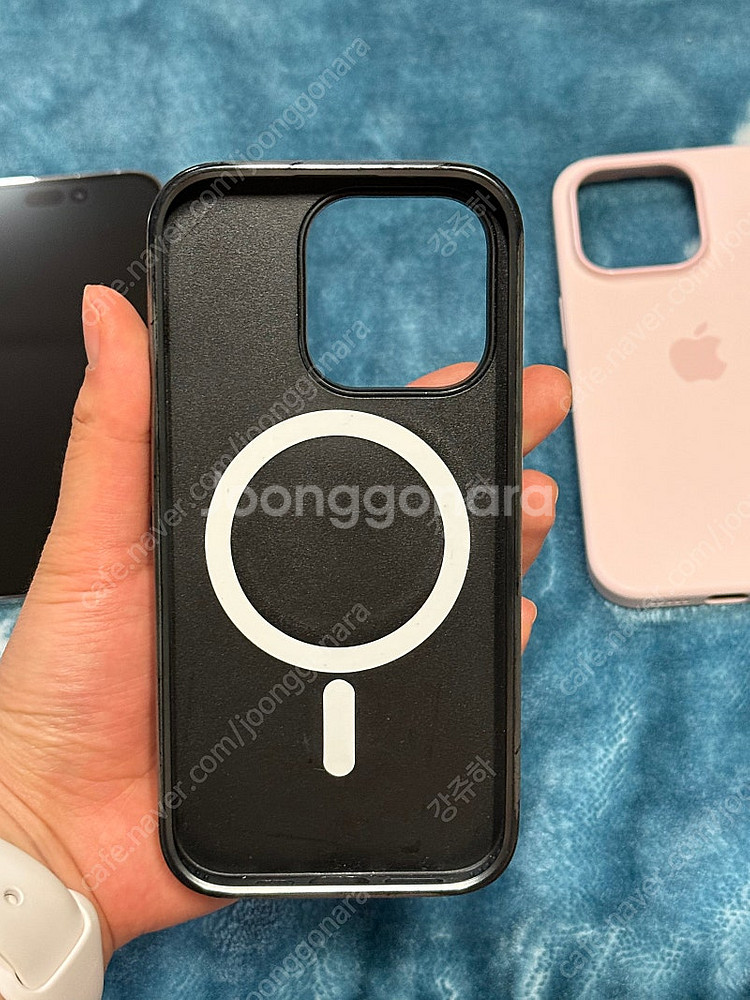 아이폰 14pro 케이스팝니다(마뗑킴, 정품 실리콘)--4