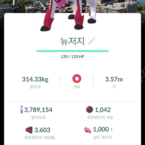 포켓몬고 자시안 자마젠타 오사카 뉴저지 배경이로치