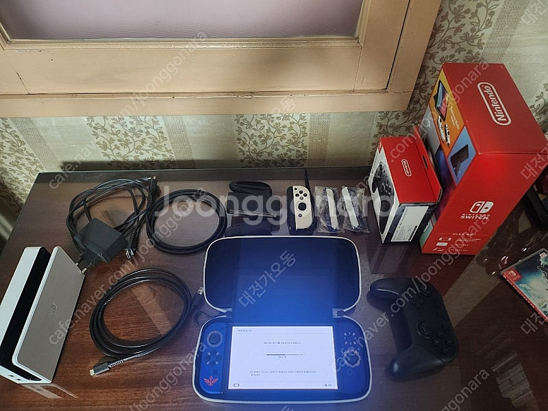 닌텐도스위치 OLED 기기 + 프로 컨트롤러 + 케이스...--0