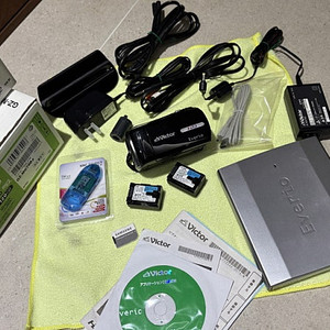 신품급 JVC 빅터 에브리오 GZ-MG760 빈티지 캠코더 풀박스+전용 레코더
