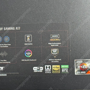 ASUS FA707RR (RTX3070) 노트북팝니다.