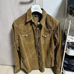 RRL(더블알엘) 슬림핏 코듀로이 웨스턴 셔츠 L 새제품