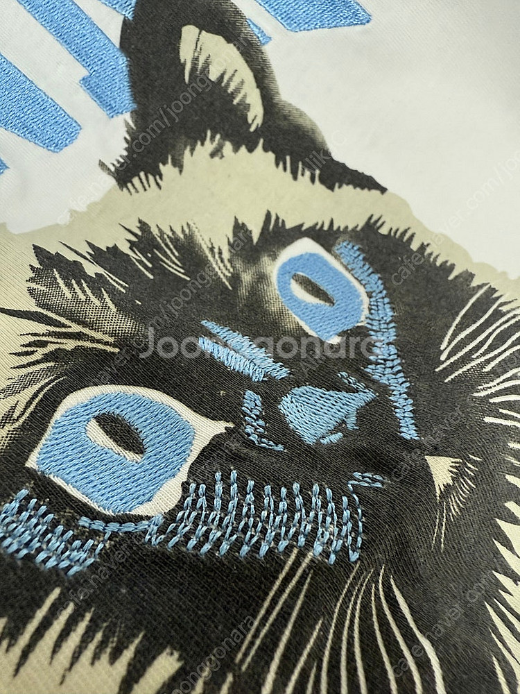새상품) GANNI 24FW 가니 샴고양이 반팔 티셔츠...--6