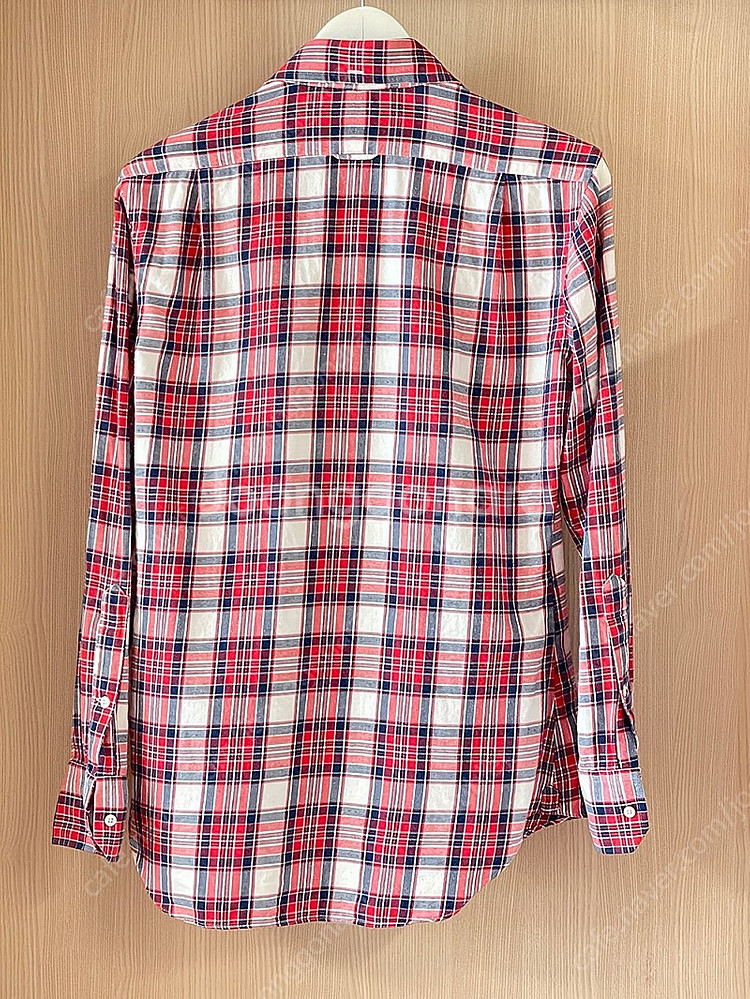 Thom Browne 톰브라운 히든삼선 타탄체크 셔츠 ...--3