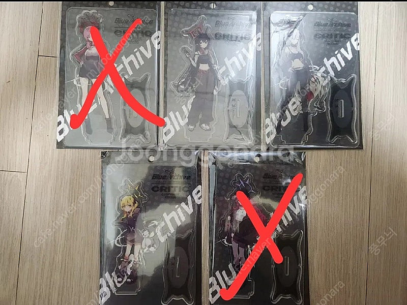 블루아카이브 무신사 콜라보 아크릴스탠드,키링,포토카드 ...--0