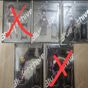 블루아카이브 무신사 콜라보 아크릴스탠드,키링,포토카드 등 굿즈