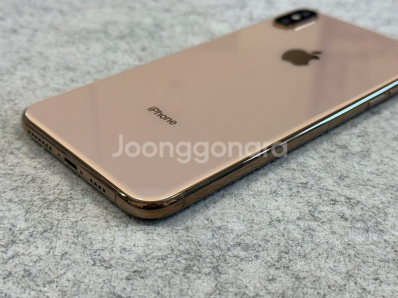 (S급자급제)아이폰XS Max 64G 골드 64G 배터...--7