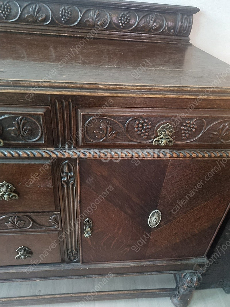 가격내림)영국 앤틱 사이드보드/수납장--6