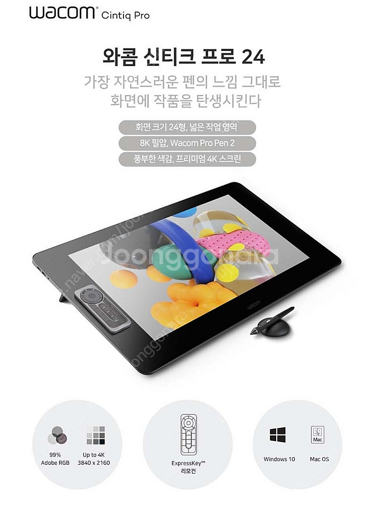 신티크 프로 24 논터치 4K + 에르고 스탠드 + 맞...--1