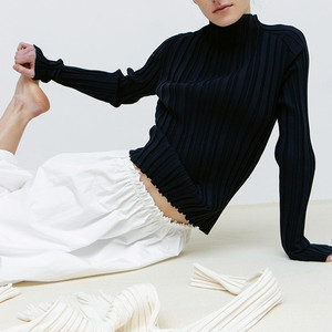 le17septembre MILLIE KINT MOCKNECK TOP BLACK