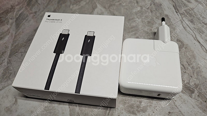 애플 - 썬더볼트 4 PRO . 3M + 정품 어댑터 ...--0