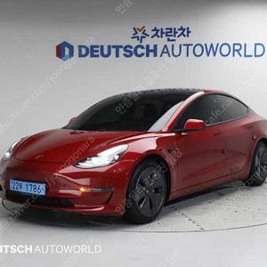 테슬라 모델 3 중고차 테슬라 모델3 중고차 빨간색 2021년식 68,750km 스탠다드 레인지 플러스 중고자동차