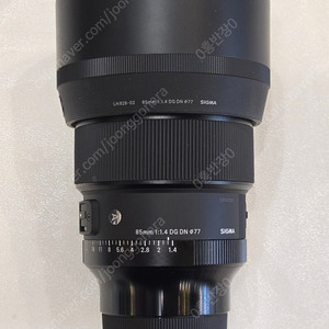 시그마 85mm f1.4 풀박스(소니)