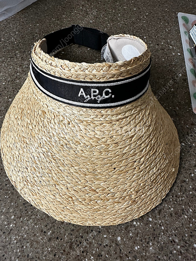 A.P.C 라피아 선캡 베이지 (아페쎄 골프--3