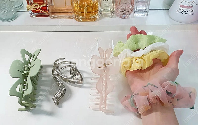 봄여름에 어울리는 올림집게핀과 여성스러운곱창밴드 일괄가...--0