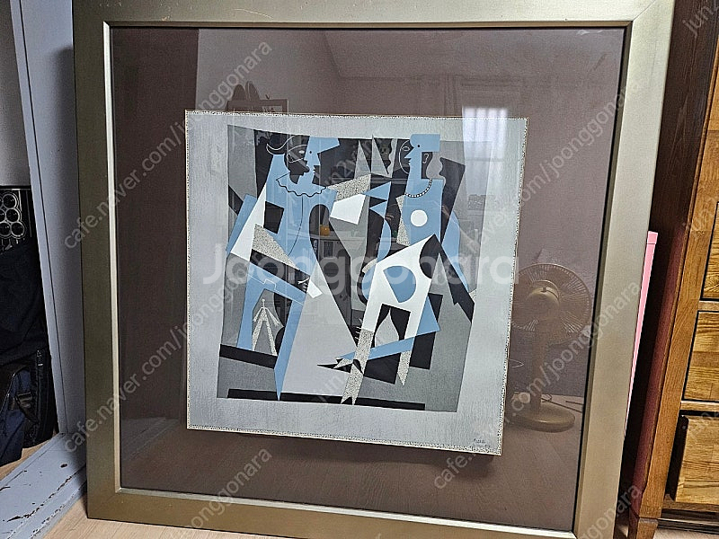 피카소 그림 판화? 팝니다 Harlequin and w...--0