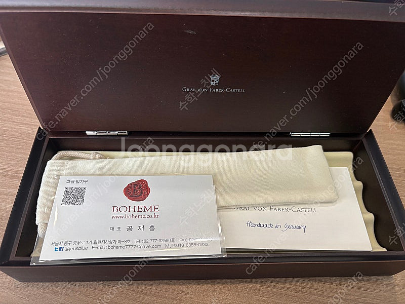 그라폰 클래식 퍼남부코 ef닙 만년필 분냥합니다--2