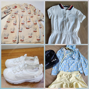 130사이즈 여아옷일괄정리11종(거의새옷,새신발포함)베베드피노,타미,필라 .자라외/베럴수영복 덤으로드림