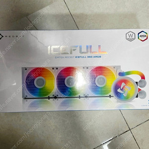 이엠텍 레드빗 ICEFULL 360 ARGB 수냉쿨러 미개봉 신품