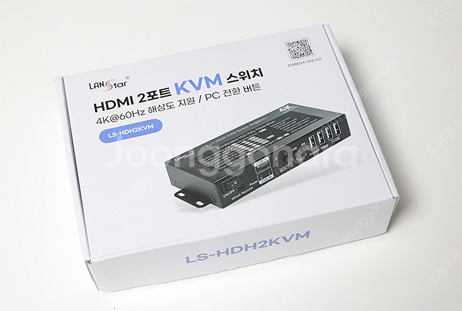랜스타 LS-HDH2KVM KVM 스위치 2포트 / 핫...--0