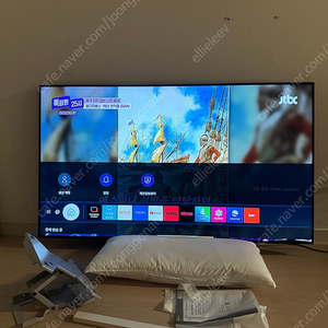 삼성 벽걸이 55인치 스마트 TV(브라켓 포함