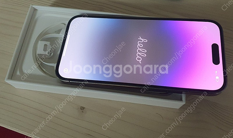 아이폰 14 PRO 256GB 퍼플 S급 박스풀셋 팜--8