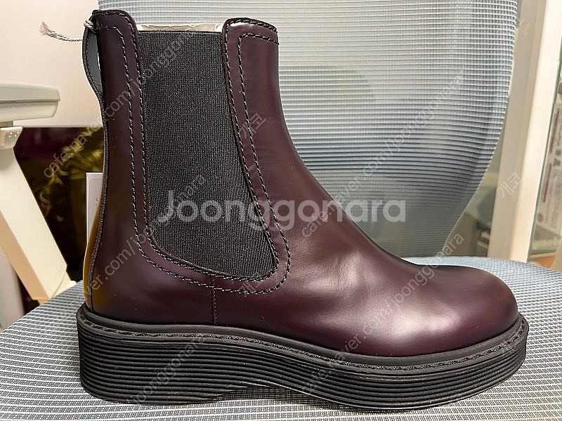 MARNI 마르니 첼시 부츠 버건디 250--0