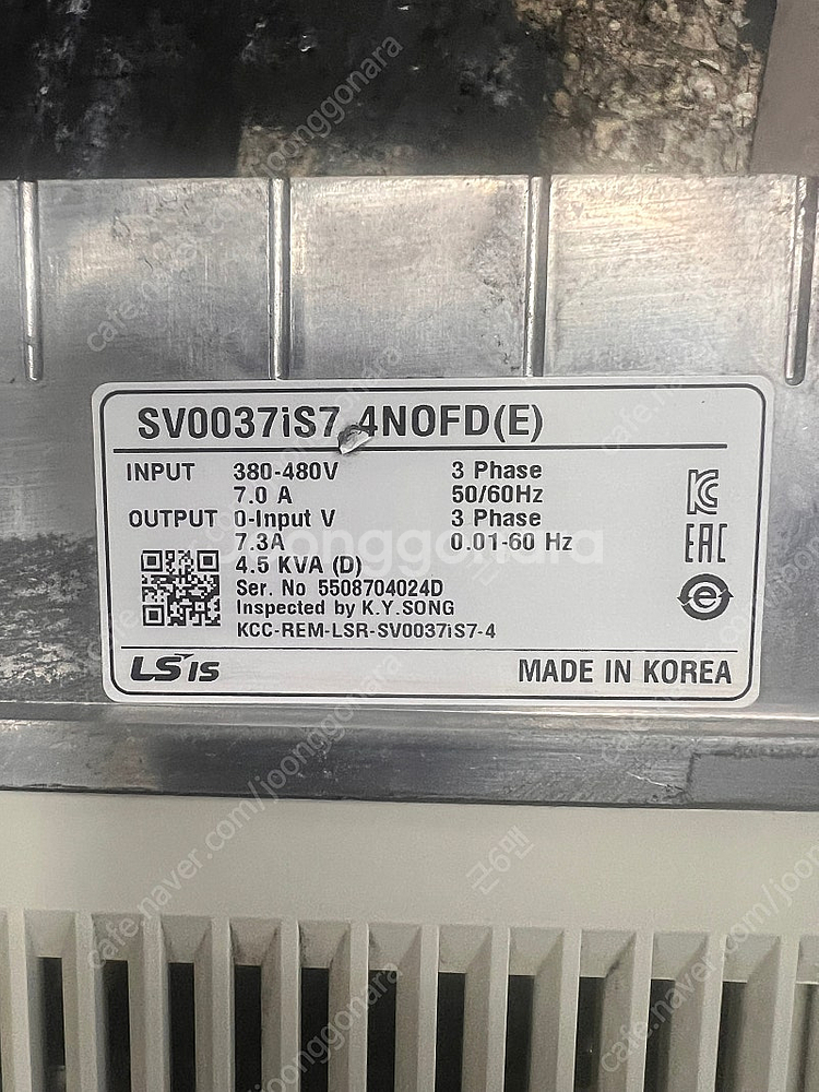 LS인버터 SV0037iS7-4NOFD(E)--4