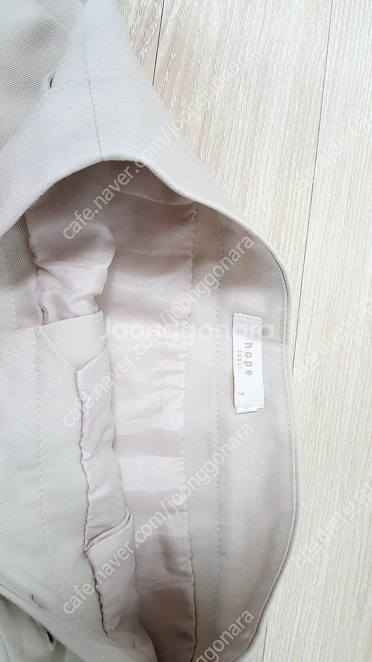 프롬데이원 테드 세미 a라인 크림 베이지 미니 스커트 s--3