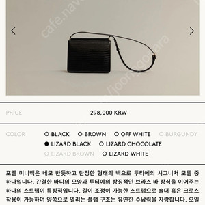 투티에 리자드 미니 블랙