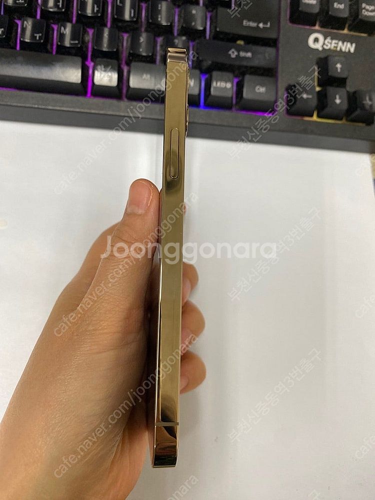 204354 아이폰12프로 골드 S급 128GB 무잔상...--5