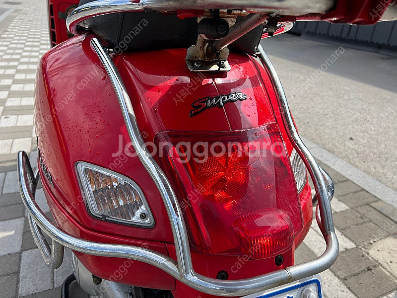 베스파 gts300 2013년식 레드, 레무스 머플러 ...--4