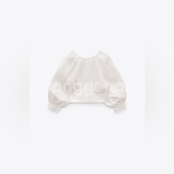 [새제품] 자라 코튼 크롭 탑 15000원 ZARA 코...--5