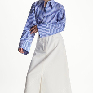 COS 데님 스커트 화이트